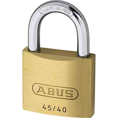 Afbeelding van ABUS Hangslot 45/30 van messing set 4 met precisie pen cilinder paddenstoelkoppennen 11823 veiligheidsniveau 3 kleuren