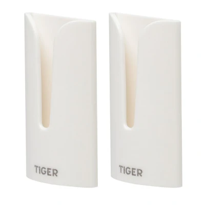 Afbeelding van Handoekhaak Tiger Tulip Wit (2 Delig)