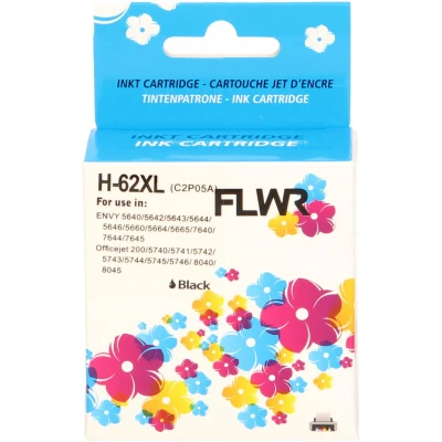 Afbeelding van FLWR HP 62XL zwart cartridge