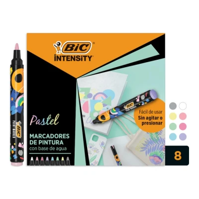 Afbeelding van BIC Intensity paintmarker Pastel set van 8 stuks