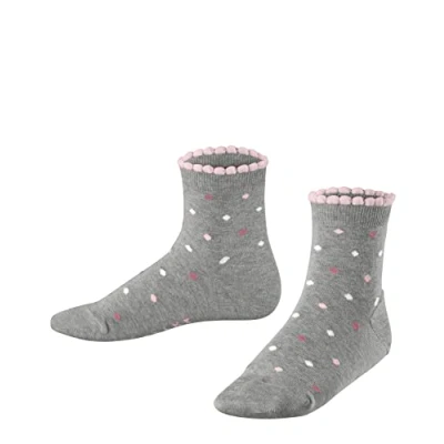 Afbeelding van FALKE Uniseks kind Sokken Multidot K SSO Katoen Gedessineerd 1 Paar, Grijs (Light Grey 3400) nieuw milieuvriendelijk, 19 22