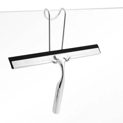Afbeelding van Kowald Douchetrekker 25cm RVS met flexibele glashaak, en extra rubberen deel
