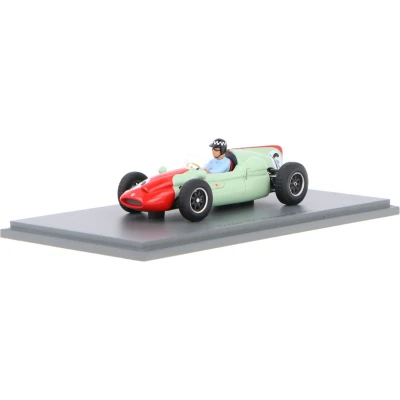 Afbeelding van De 1:43 Diecast Modelauto van Cooper T51 #16 GP Monaco 1960. rijder was C. Bristow. fabrikant het schaalmodel is Spark. Dit model alleen online verkrijgbaar.