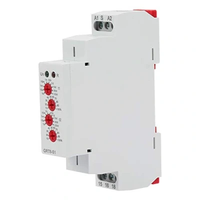 Afbeelding van Timer met asymmetrische cyclus GRT8 S1 timer, relais, herhalingstijd, aan/uit, wisselstroom 12 240 V (50 60 Hz).