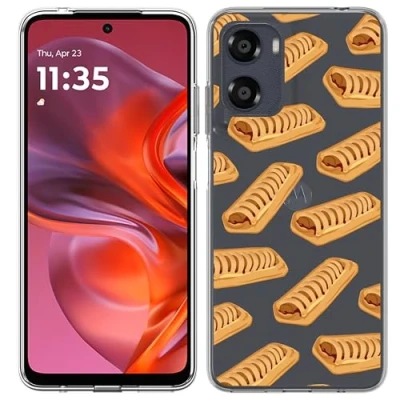 Afbeelding van Cazy Hoesje geschikt voor Motorola Moto G05 Siliconen Frikandelbroodjes