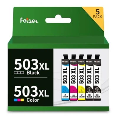 Afbeelding van Foiset 503XL Compatibel met Epson 503 XL Multipack voor Expression Home XP 5200 5205 XP5200 XP5205, Workforce WF 2960 2965 WF2960 WF2965 2960DWF 2965DWF