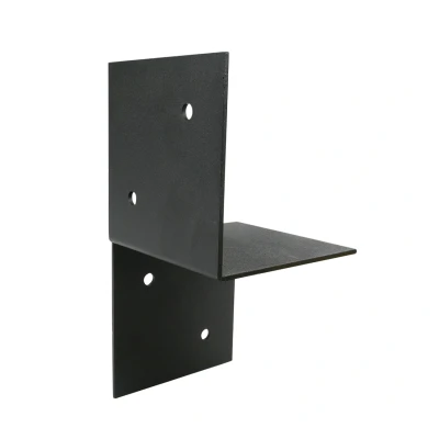 Afbeelding van Pergola Muurbevestiging Zwart voor 9 x cm balken Links Per Stuk