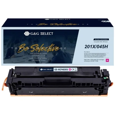 Afbeelding van G&amp;G Toner vervangt HP, Canon 201X, 045H Compatibel Magenta CF403X/Cartridge GS HCF403X(U)