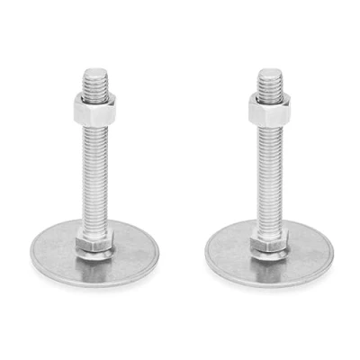 Afbeelding van Ganter Normelemente 2 stuks roestvrijstalen stelvoeten GN 41 80 M10 100 D0 SK diameter voet mm