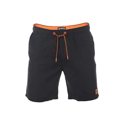 Afbeelding van Riverso RIVDavid Zwembroek voor heren, korte broek, zomer, sport, shorts, trekkoord, 100% polyester, zwart, blauw, rood, groen, oranje, S, M, L, XL, XXL, 3XL, 4XL, 5XL, zwart/oranje., 5XL