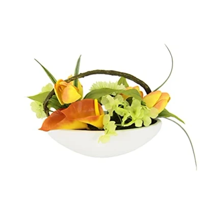 Afbeelding van my home Takken Tulp, calla, hortensia, gerbera In schaal, kunstbloem, zijden bloem (1 stuk)