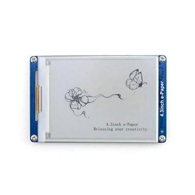 Afbeelding van Waveshare 4.3inch e Paper 800x600 Resolution Serial Interface Electronic Display Panel Module Kit with Embedded Font Libraries Geometric Graphics/Texts/Images