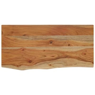 Afbeelding van Wandschap rechthoekig natuurlijke rand 60x30x3,8 cm acaciahout