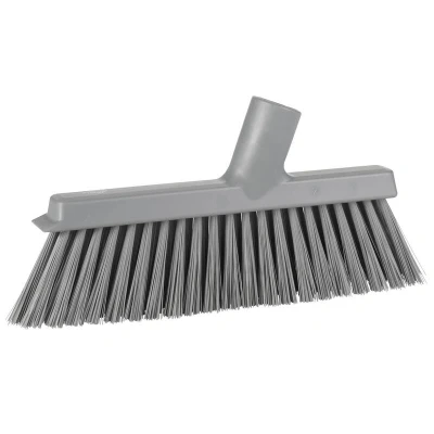Afbeelding van Vikan Hygiene medium veger voor stofblik met lange steel Grijs 250mm