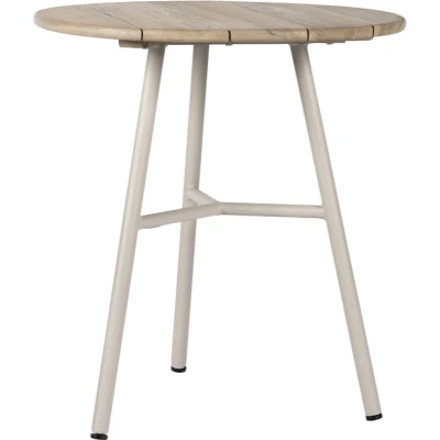 Afbeelding van Tuintafel Max&amp;Luuk Arda Aged Teak Linen 70 x 76 cm