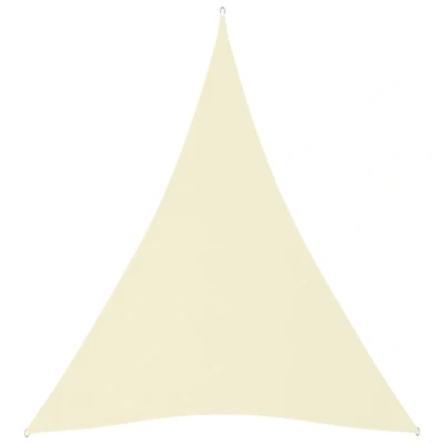 Afbeelding van Zonnescherm driehoekig 4x5x5 m oxford stof crèmekleurig
