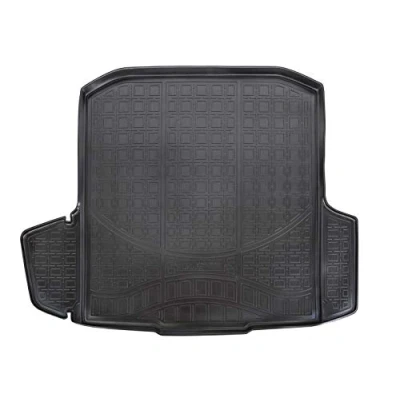 Afbeelding van Rubberen kofferbakmat, kofferbakschaal, voertuigspecifiek voor Octavia 3, Combi 2013 2019, antislip, perfecte pasvorm, met hoge rand 2 cm, kofferbak beschermingsmat