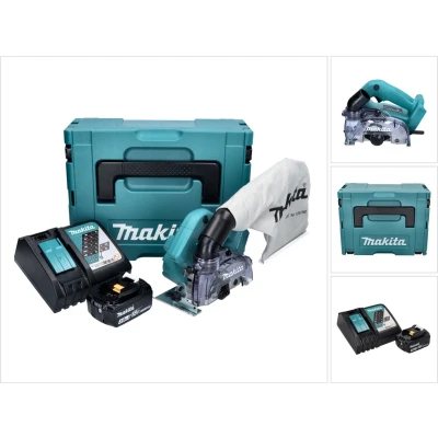 Afbeelding van Makita DCC 500 RF1J accu diamantslijper 18 V 125 mm borstelloos + 1x oplaadbare 3.0 Ah lader Makpac
