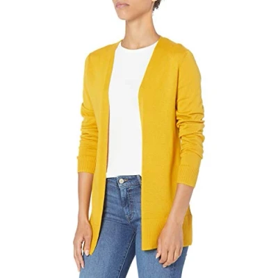 Afbeelding van Amazon Essentials Dames Lichtgewicht vest met open voorkant (verkrijgbaar in grote maten), Goud, S