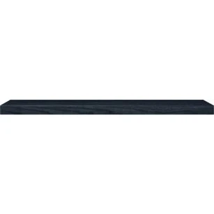 Afbeelding van Looox wooden base shelf deco black onderblad 140cm rvs wbonderbl140rvs