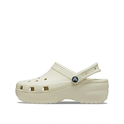 Afbeelding van Crocs Sabots Classiques à Plateforme pour Femme avec Semelle surélevée, Os, 36/37 EU