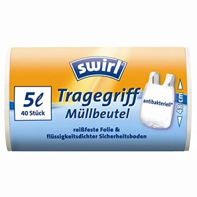 Afbeelding van Swirl 5 l draaggreep vuilniszakken, 40 stuks