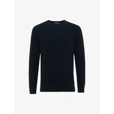 Afbeelding van Gentiluomo Cotton Roundneck Donkerblauw Heren L