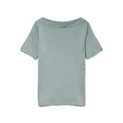Afbeelding van Vero Moda Vmpanda Tshirt basic, Dames, Maat: Small, Gray mist