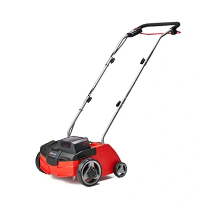 Afbeelding van Einhell accu Verticuteerder en Beluchter GC SC 36/31 Li Solo Power X Change (Li Ion, 2x 18 V, 31 cm werkbreedte, 3 in 1 combinatie, kogelgelagerde messenrol met 8 messen, zonder lader)