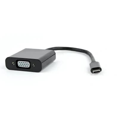 Afbeelding van Gembird USB C naar VGA adapter zwart