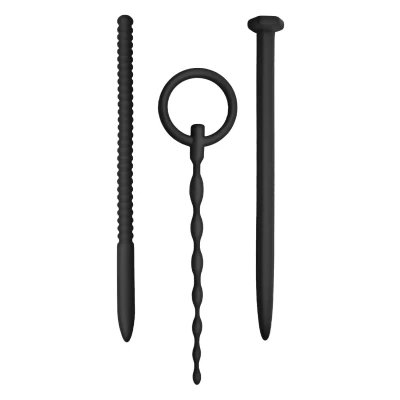 Afbeelding van NMC 3 IN 1 SILICONE URETHRAL SOUND KIT SET BLACK