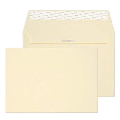 Afbeelding van Blake Zakelijk C6 114 x 162 mm 120 gsm Peel &amp; Seal Portemonnee Enveloppen (64882PS) Crème geweven Pack van 500