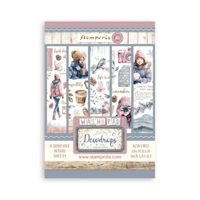 Afbeelding van Stamperia Washi pad voor scrapbooking, albums, kaarten maken, bullet journalling en meer, doorschijnend gemakkelijk te snijden, zuurvrij, perfect hobby&#039;s, ambachten geschenken (A5) (8