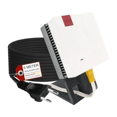 Afbeelding van TronicXL Repeater Houder inclusief kabel 5 m tafelstandaard voor uw Wifi geschikt Fritz 600 1200 1750E 2400 AVM Fritz! Standaard (Kabel 5m + standaard) Universeel alle repeaters met eurostekker