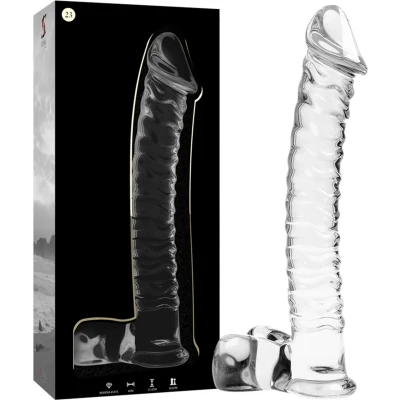 Afbeelding van NEBULA SERIES BY IBIZA MODEL 23 DILDO BOROSILICATE GLASS 21.5 X 4 CM CLEAR GLAS FANTASY SEX TOYS VOOR MANNEN KOPPELS VROUWEN XXL