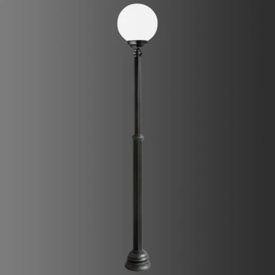 Afbeelding van LCD Lantaarnpaal 1143, 1 lamp, zwart/wit