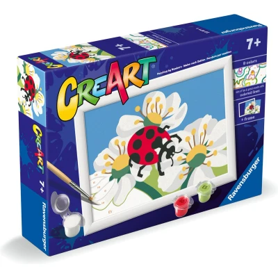 Afbeelding van Ravensburger CreArt Lieveheersbeestje Schilderen op Nummer Vanaf 7 Jaar