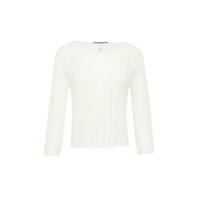 Afbeelding van QS Trui, Dames, Maat: Medium, Ecru