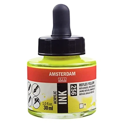Afbeelding van Amsterdam ACRYLC Inkt REFLX Yell, Reflex Geel, One Size