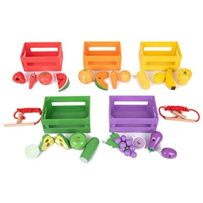 Afbeelding van TickiT WOODEN SORTING FRUIT &amp; VEGETABLE CRATES