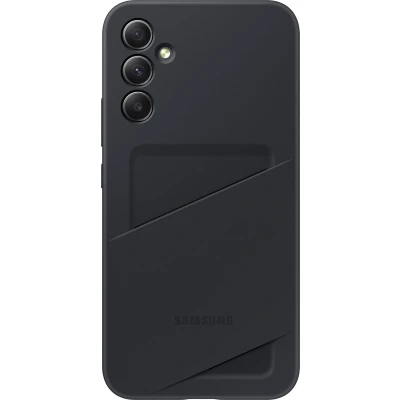 Afbeelding van Samsung Galaxy A34 Card Slot Back Cover Zwart