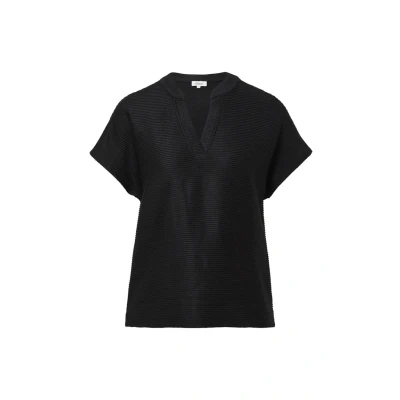 Afbeelding van s.Oliver FIT MIT Struktur Tshirt basic, Dames, Maat: 32, Schwarz