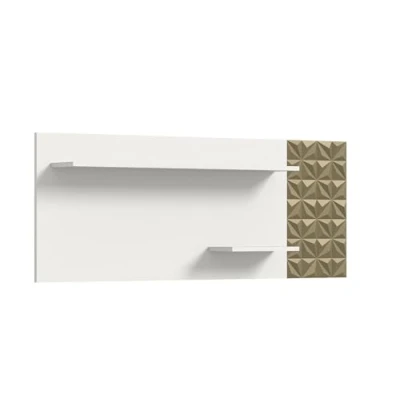 Afbeelding van Prisma wandplank 2 planken wit.