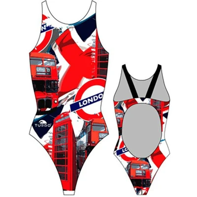 Afbeelding van Turbo London Pro Resist Zwempak Rood,Zwart 4XL Vrouw