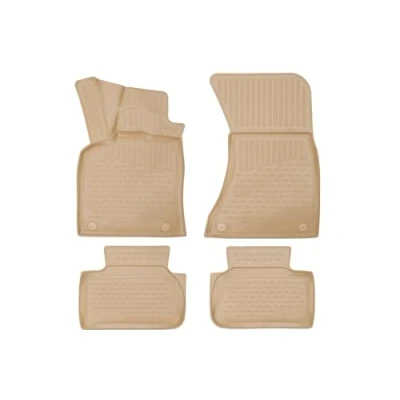 Afbeelding van Element Precies passende premium 3D rubberen vloermatten geschikt voor Porsche Macan, 2014 &gt;, Europe, 4 delig (beige)