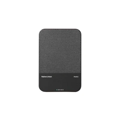 Afbeelding van Native Union (Re)Classic Power Bank Magnetisch MagSafe Compatibel 5000mAh 15W Draagbare Oplader USB C Kabel Inbegrepen met iPhone 15, 15 Plus, Pro/Pro Max, AirPods &amp; Meer (Zwart)