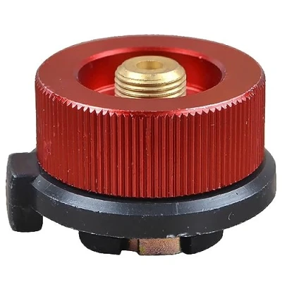 Afbeelding van Camping Kachel Connector SENRISE Gasfles Adapter Split Type Oven Converter voor Butaan Canister naar Schroef Gas Cartridge (Rood, 1 ST)