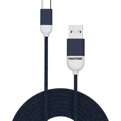 Afbeelding van Celly USB Kabel Type C, 1,5 meter, Blauw Rubber Pantone