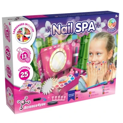 Afbeelding van Science4you Nagelstudio voor kinderen +8 jaar Manicureset meisjes: experimenten om glitternagels te maken Educatieve spellen en speelgoed, origineel cadeau meisjes jongens