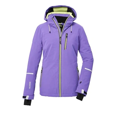 Afbeelding van killtec Dames SKI jack/functionele jas met afritsbare capuchon en sneeuwvanger KSW 81 WMN JCKT, lavendel, 46, 39746 000